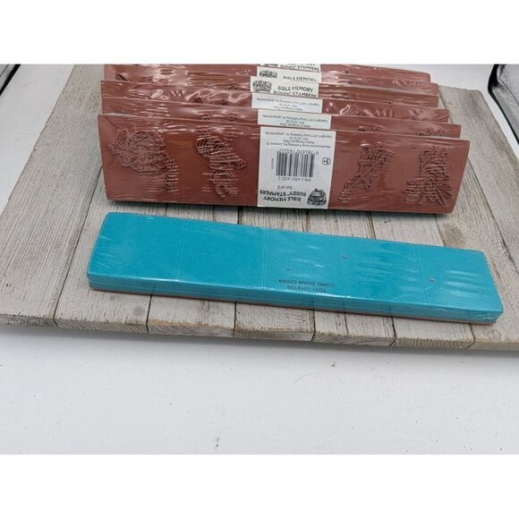 Lot of 8 Maker fun factory Bible memory buddy stampers Set Of 5 Sealed Stamps - Picture 6 of 7